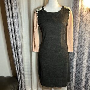 Grey sweater dress
